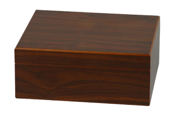 Humidor "Walnuss Dekor dunkel" für ca. 25 Zigarren